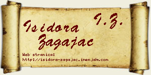 Isidora Zagajac vizit kartica